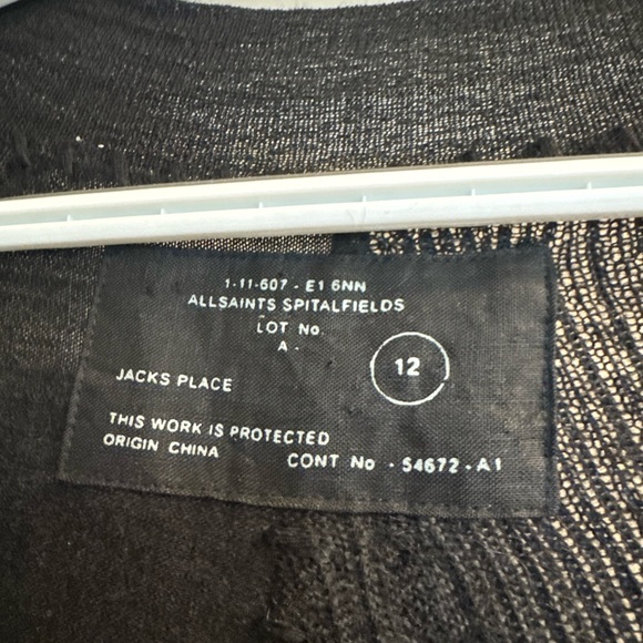 Cute and unique All Saints shirt pre owned - Picture 3 of 3